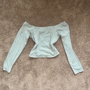 BDG (urban outfitters) cropped gray shirt